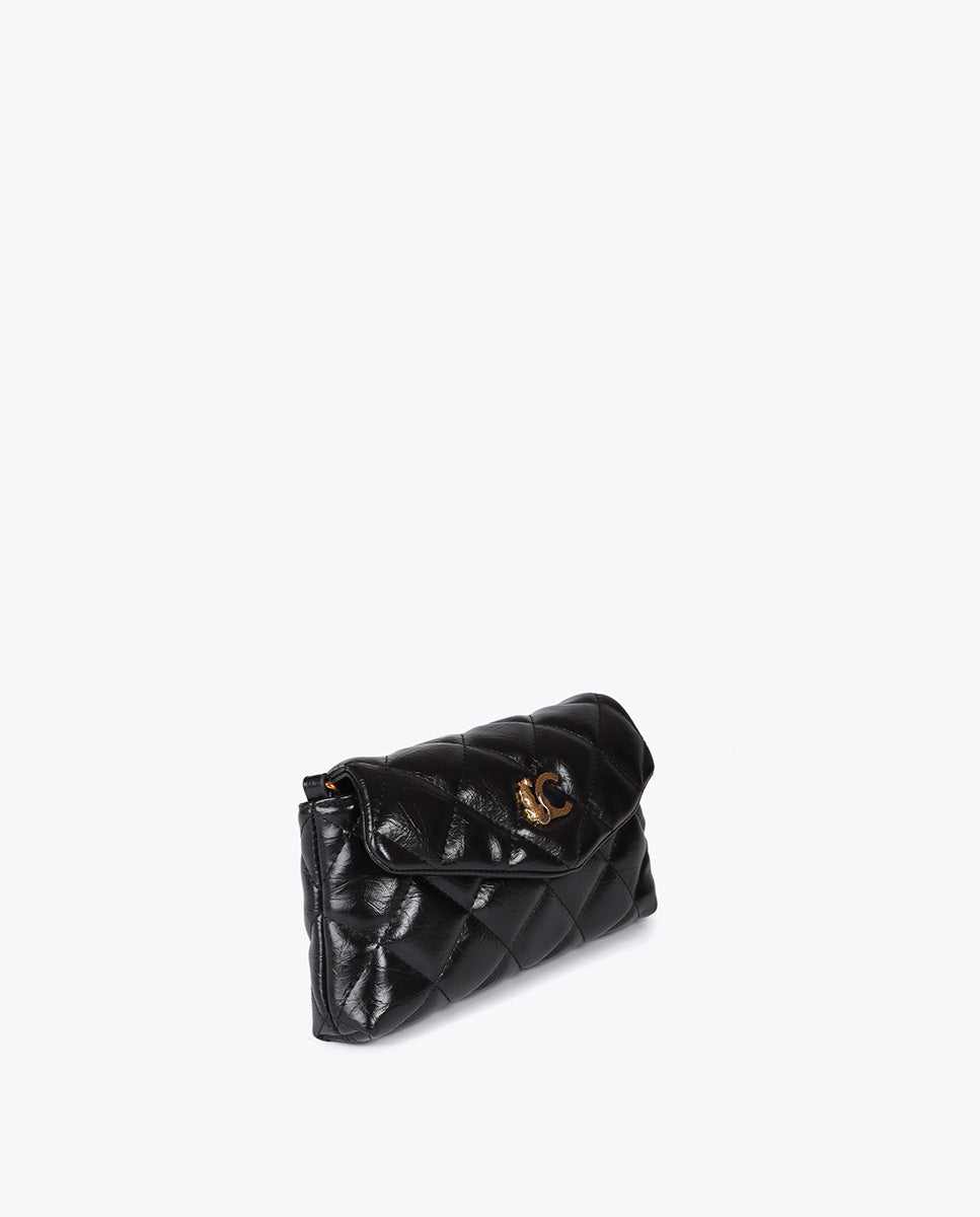Mini Quilted Crossbody Bag with LC Leopard Logo