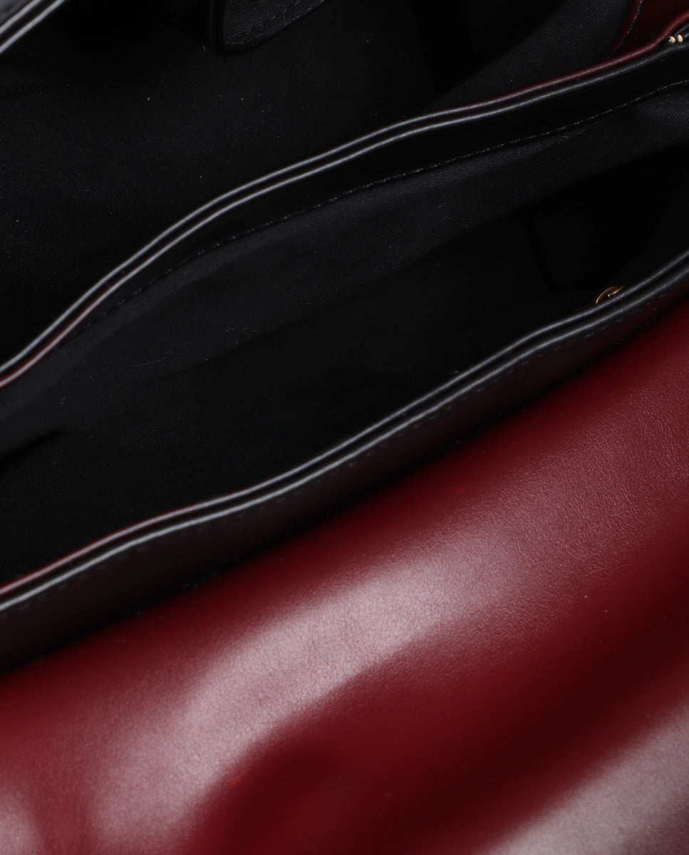 Flap Crossbody with Knot Handle. Leopard LC Logo