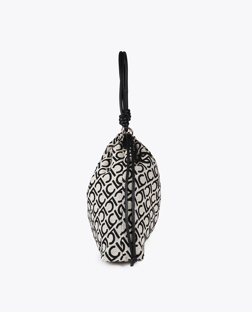 Jacquard LC Flocked Shopper Bag