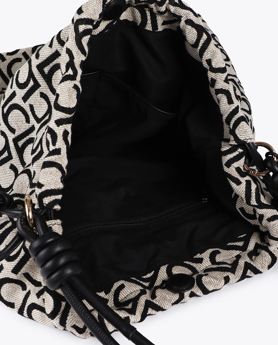 Jacquard LC Flocked Shopper Bag