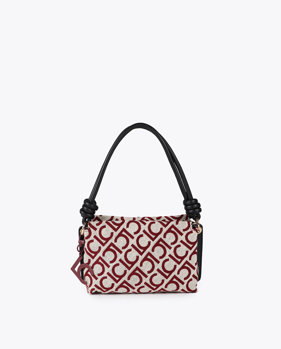 Jacquard Fabric Crossbody LC Flocked