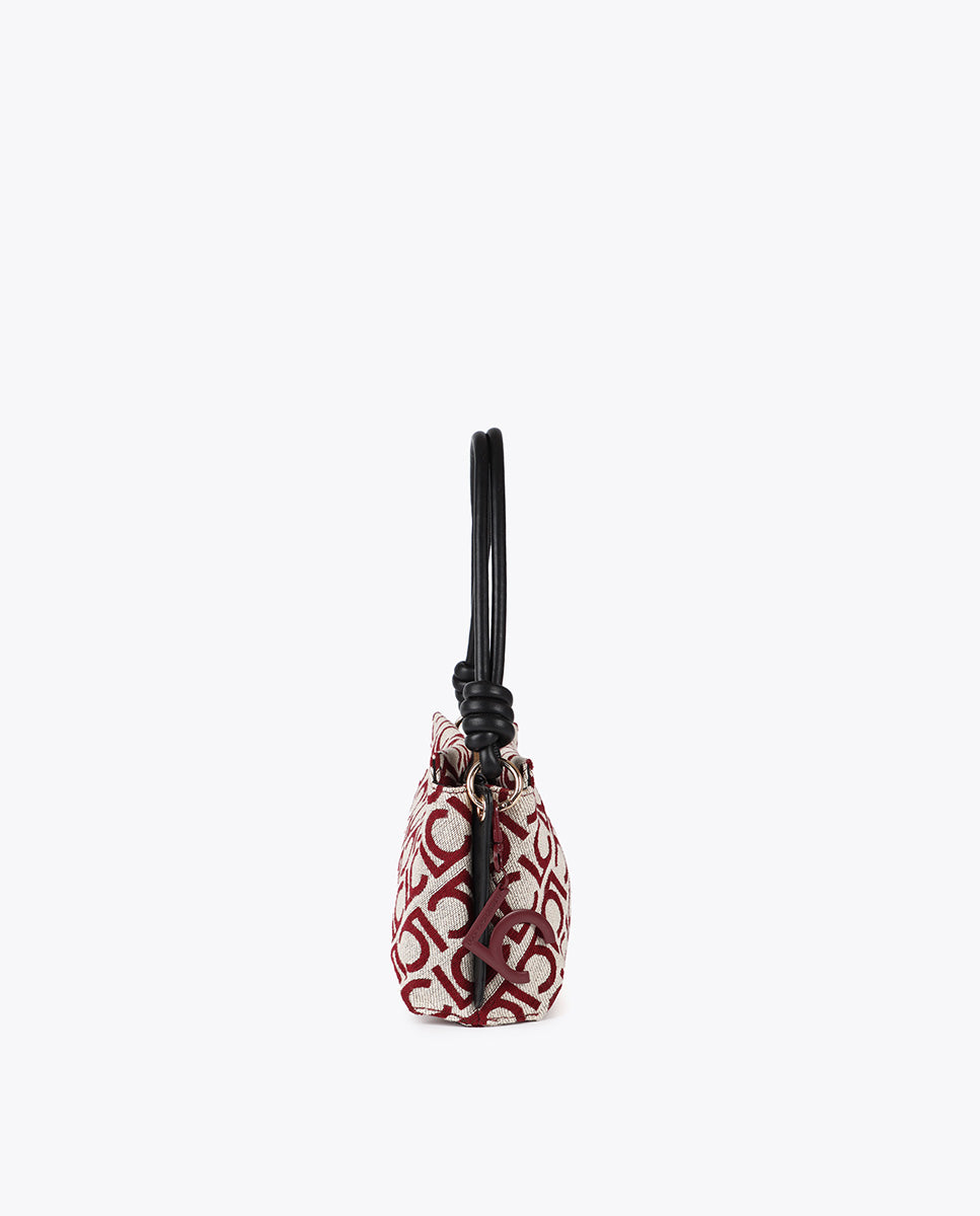 Jacquard Fabric Crossbody LC Flocked