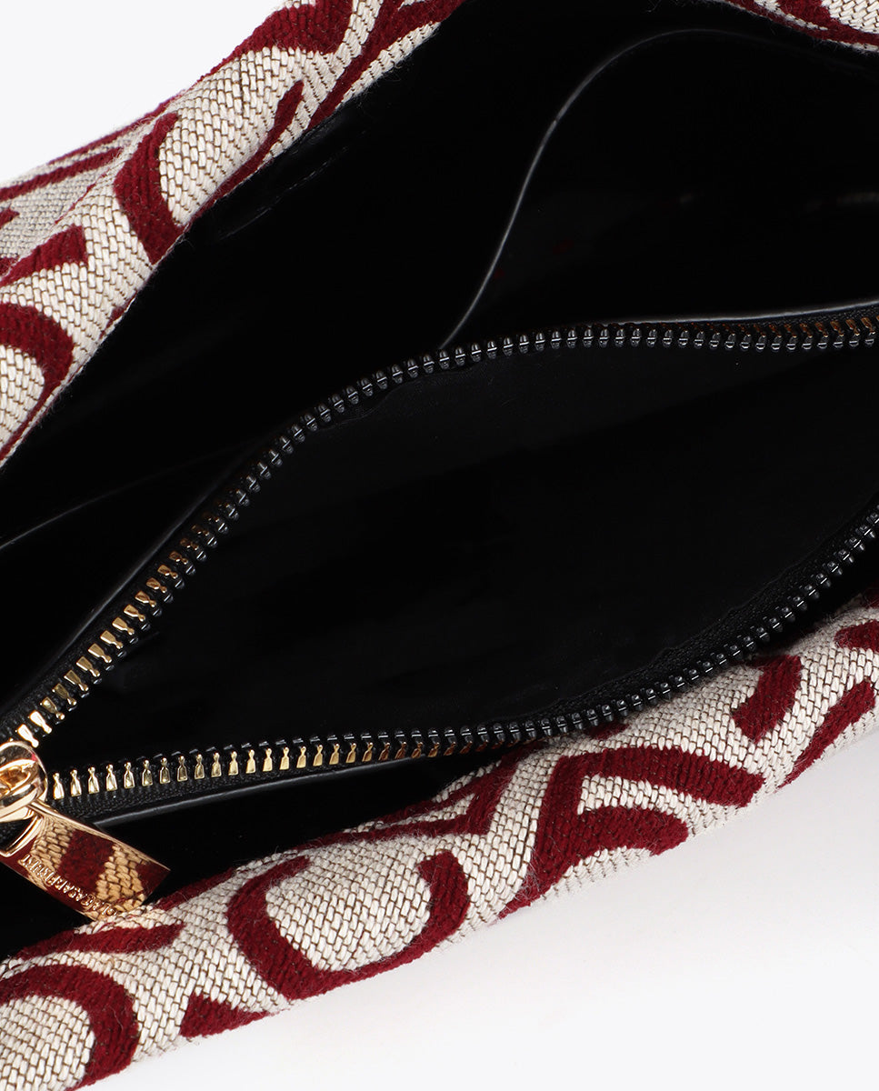 Jacquard Fabric Crossbody LC Flocked