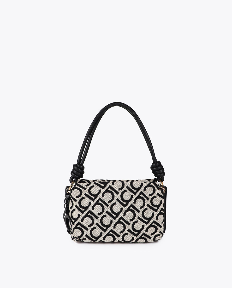 Jacquard Fabric Crossbody LC Flocked