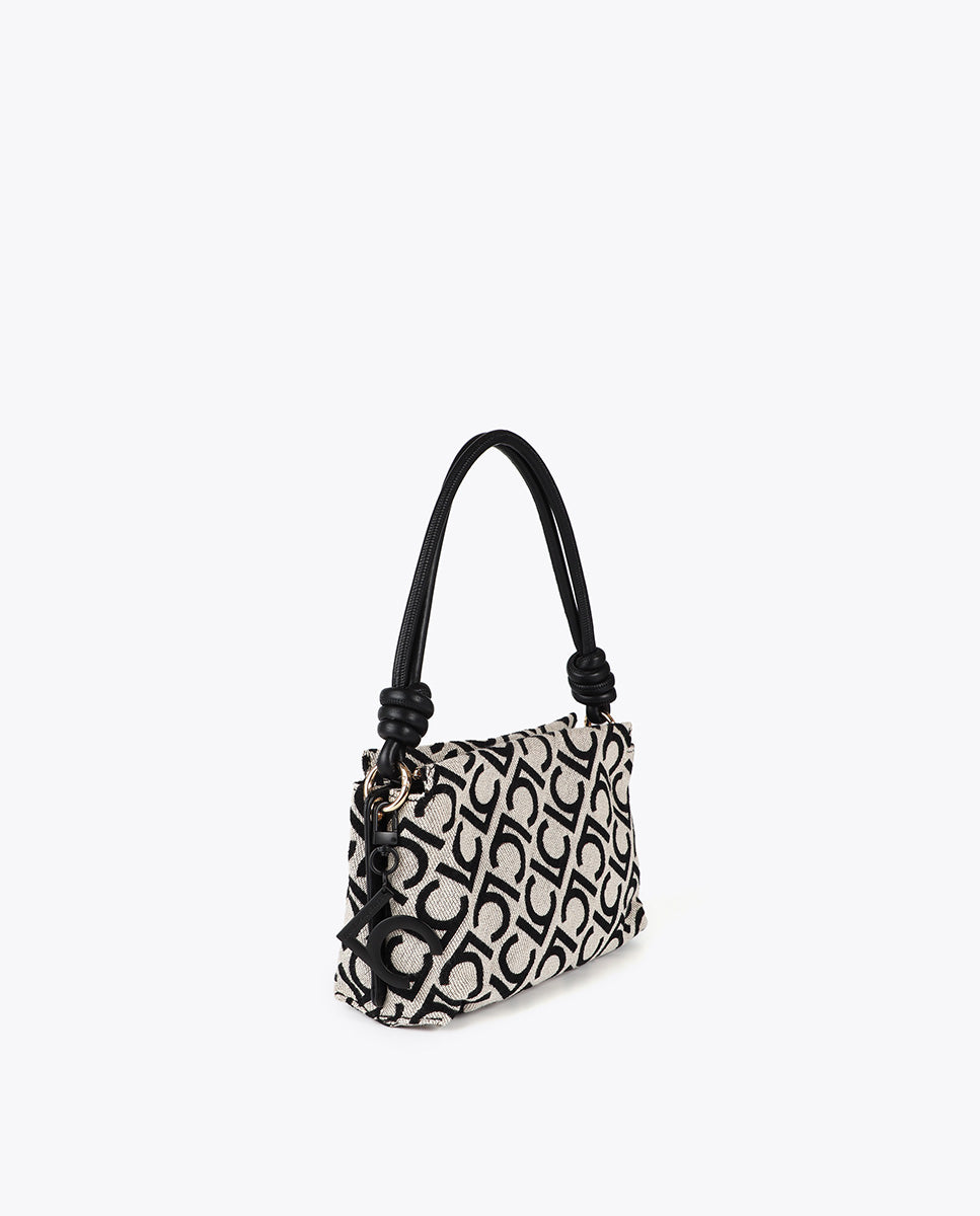 Jacquard Fabric Crossbody LC Flocked