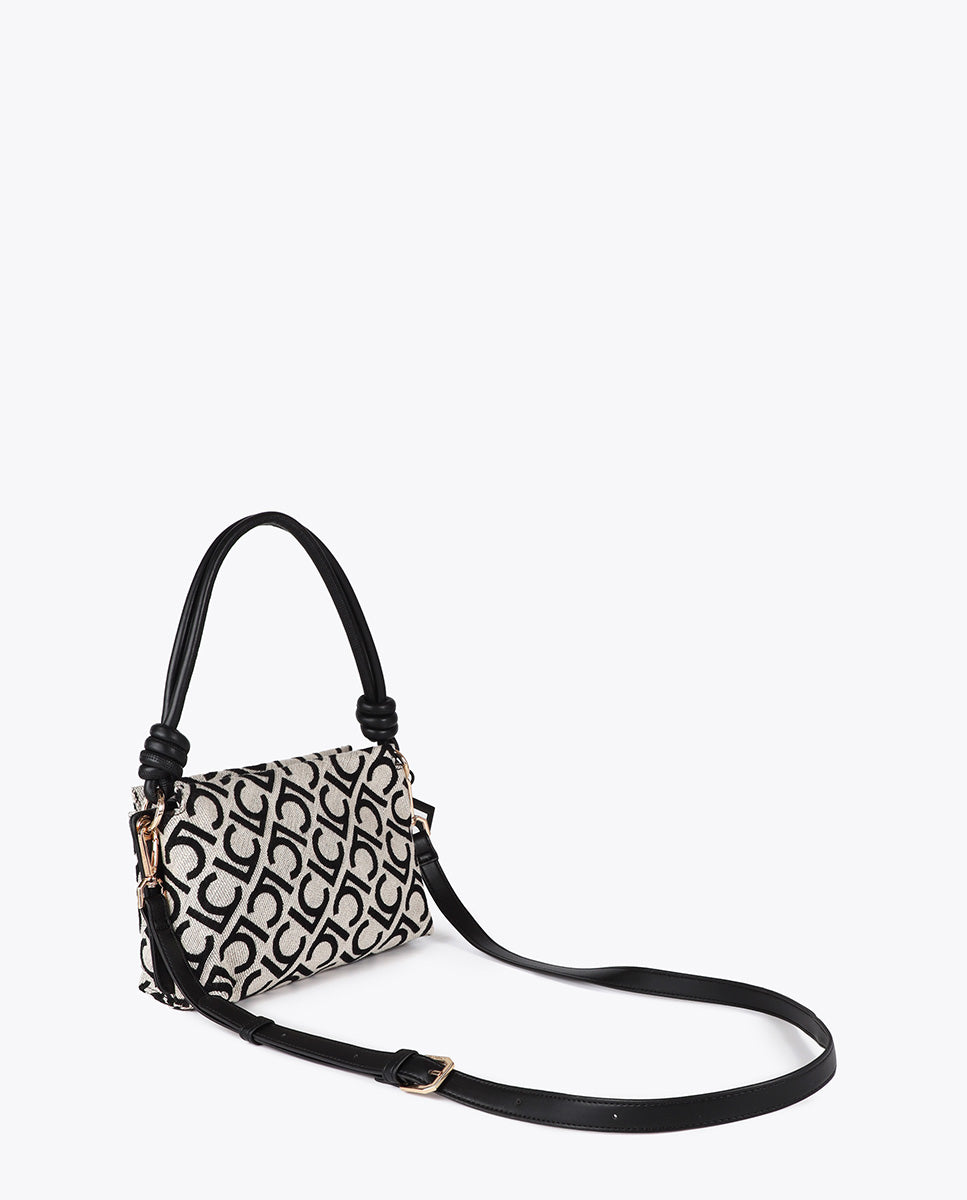 Jacquard Fabric Crossbody LC Flocked