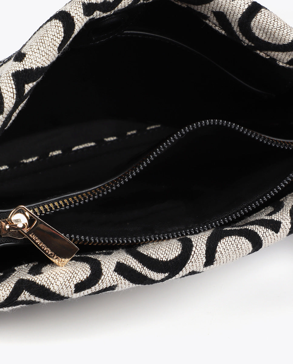 Jacquard Fabric Crossbody LC Flocked