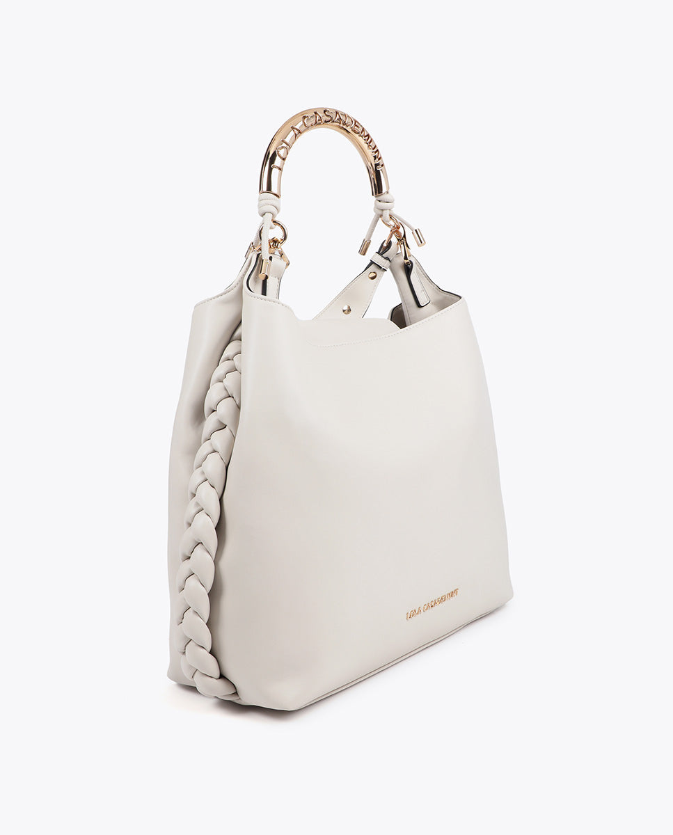 Customized Metallic Handle Shopper Bag