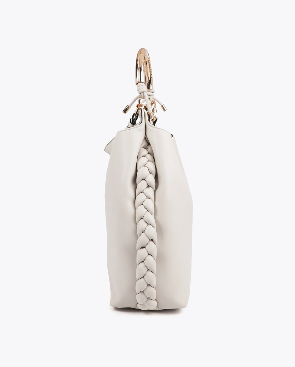 Customized Metallic Handle Shopper Bag