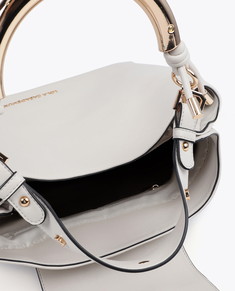 Customized Metallic Handle Shopper Bag