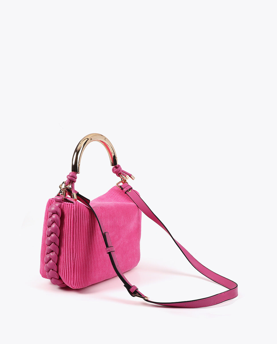 Custom Metallic Handle Crossbody Bag