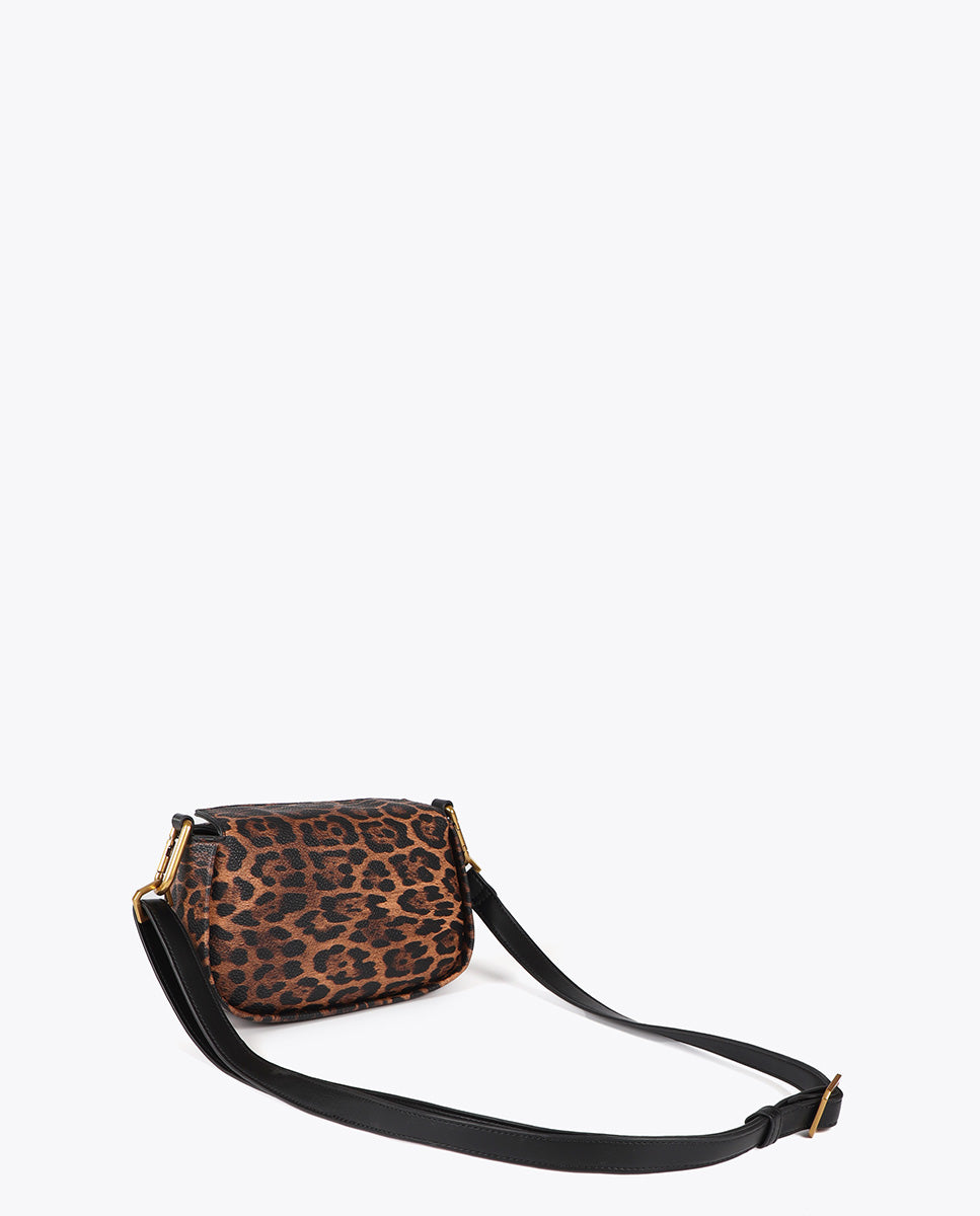 Animal Print Logo LC Leopard Crossbody