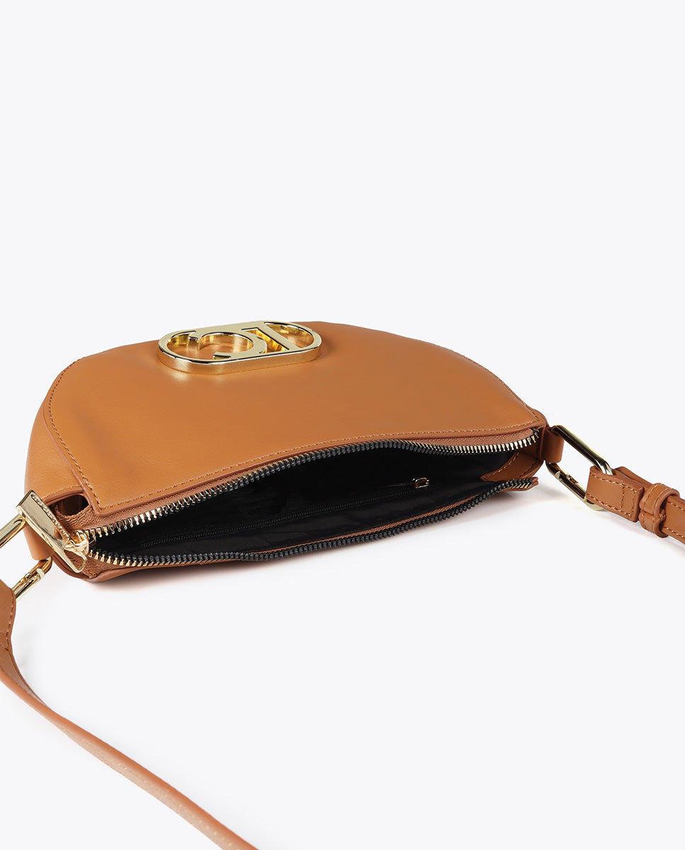 Small Crescent Logo Crossbody Bag