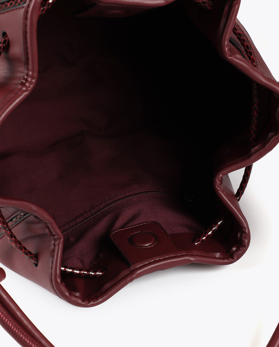 Judas Bag with Snake Skin Effect