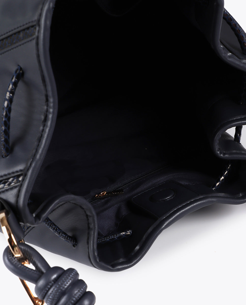 Judas Bag with Snake Skin Effect