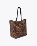 Leopard Print Shopper Bag with LC Logo