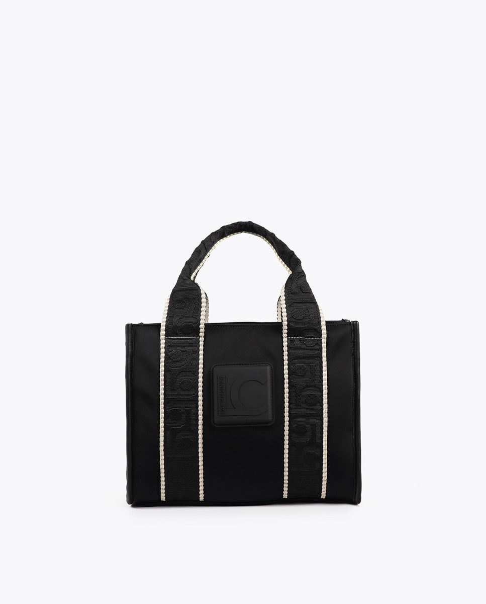 Neoprene Fabric Mini Shopper with Tone-On-Tone Silicon Logo