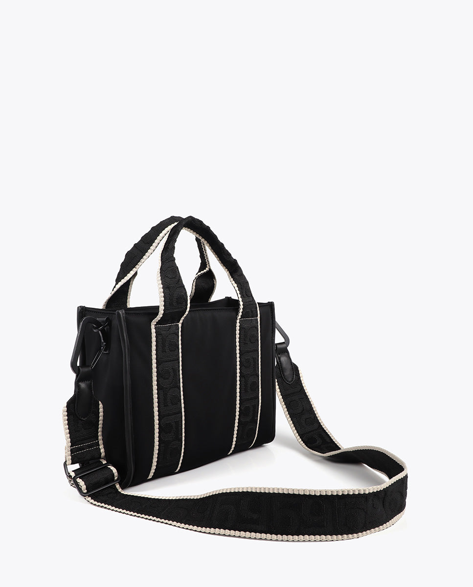 Neoprene Fabric Mini Shopper with Tone-On-Tone Silicon Logo