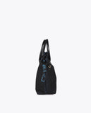 Blue Interior Mesh Fabric Shoulder Bag