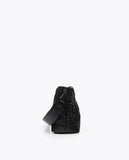 Ruched Faux Leather Crossbody