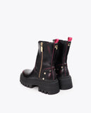 Boot with Gradient Effect and Metallic Details