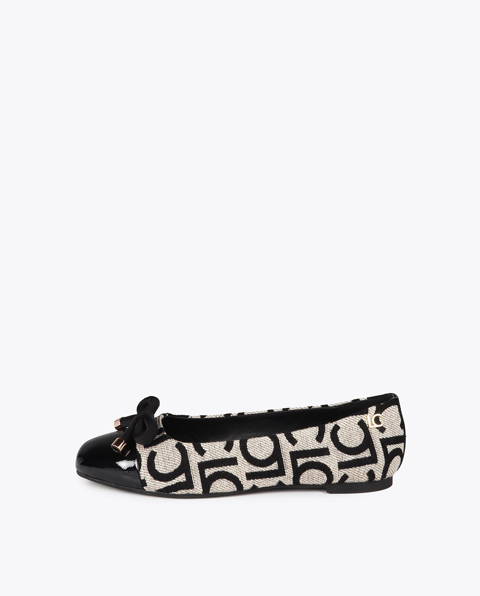 Round Toe Ballerina with Front Bow