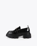 Square Toe Loafer with Stud Detail