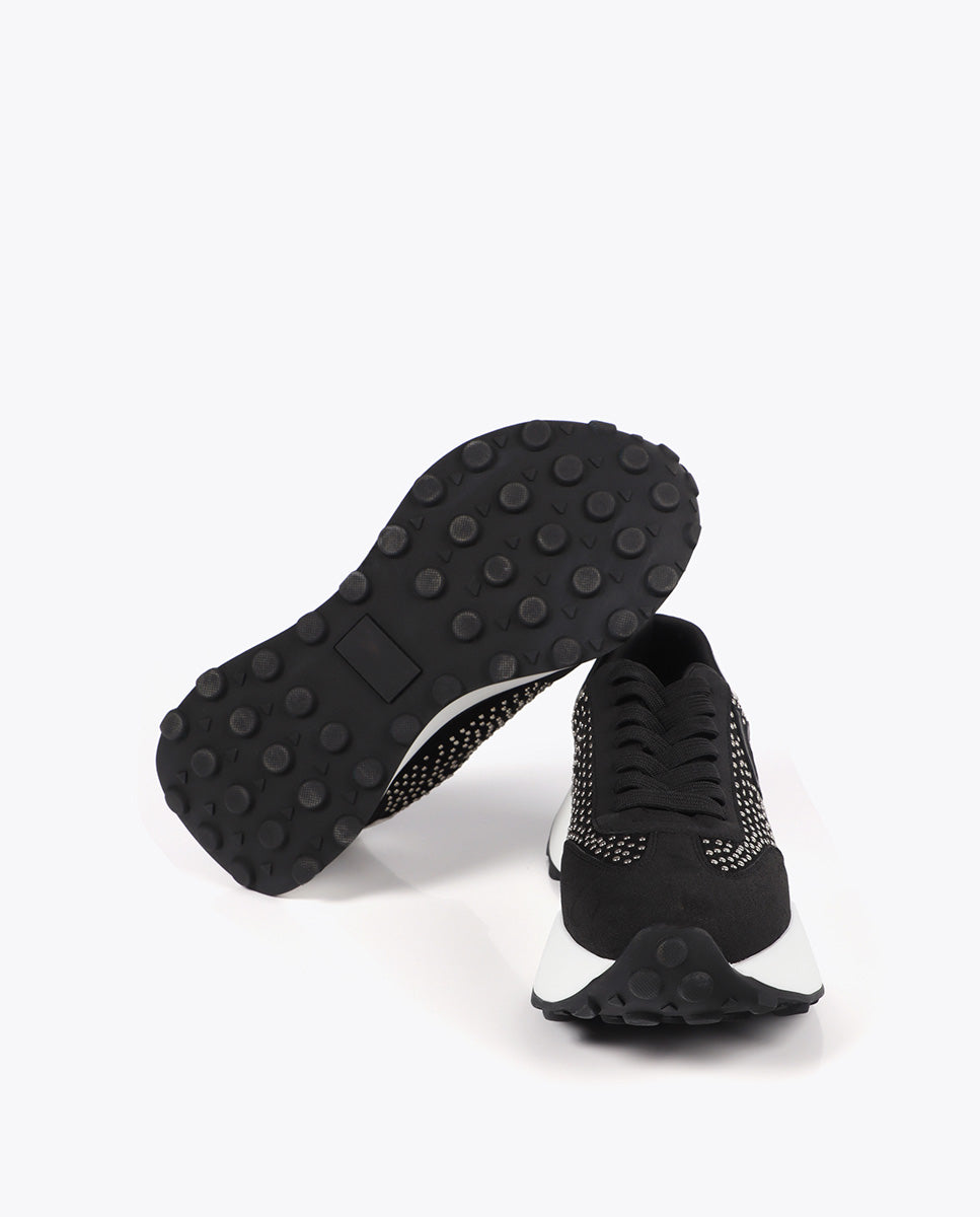 Platform Sneakers with Metallic Studs