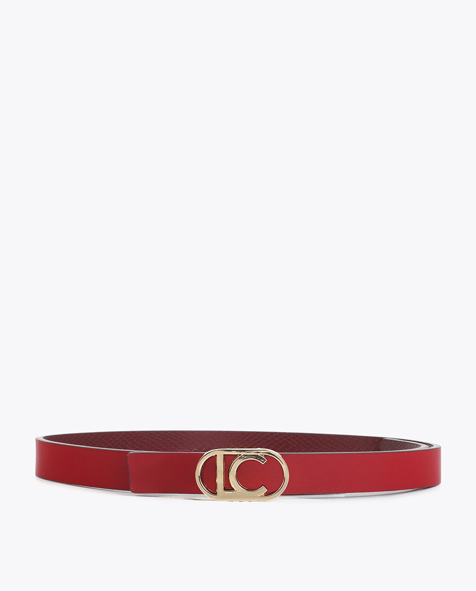 Reversible Snake Skin Texture Belt