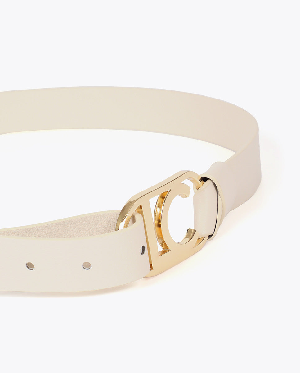 Oval Logo Chain Belt