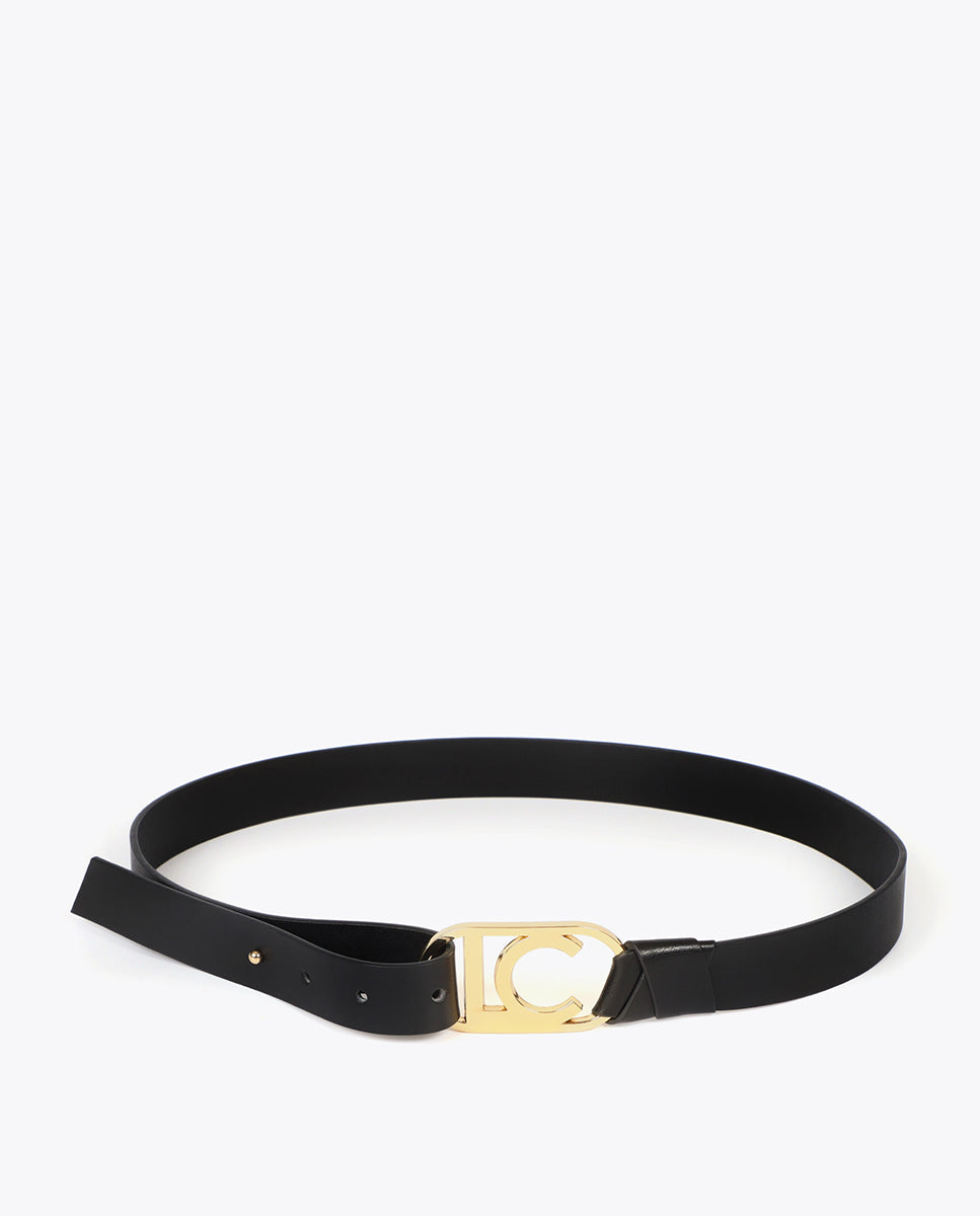 Oval Logo Chain Belt