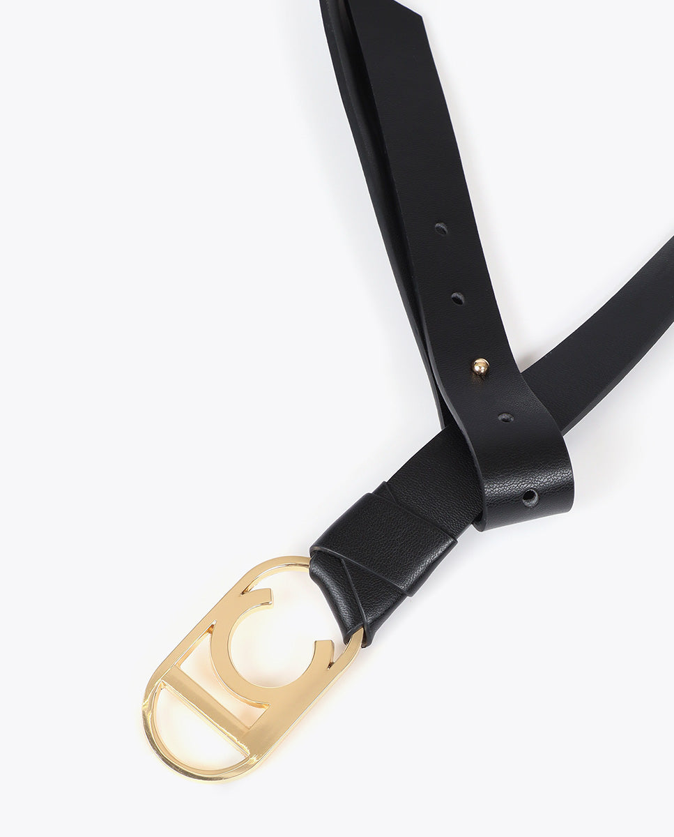 Oval Logo Chain Belt