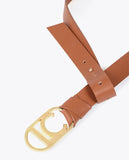 Oval Logo Chain Belt