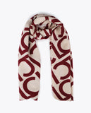 Two-tone Pleated Scarf