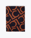 Two-tone Pleated Scarf