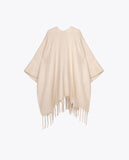 Cape with Fringe Detail