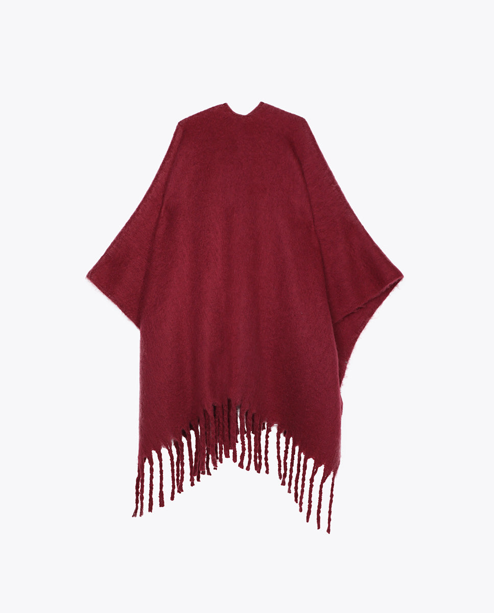 Cape with Fringe Detail