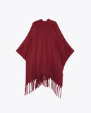 Cape with Fringe Detail