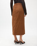 Midi Suede Pencil Skirt