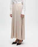 Waxed Effect Pleated Skirt
