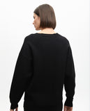Deconstructed Stud Detail Sweater