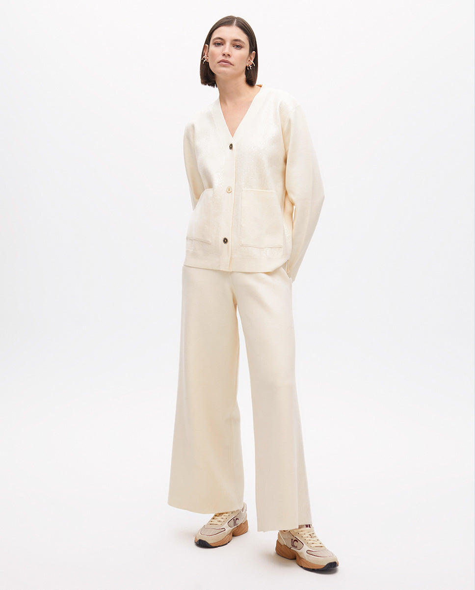 Sequin Detail Knit Cardigan