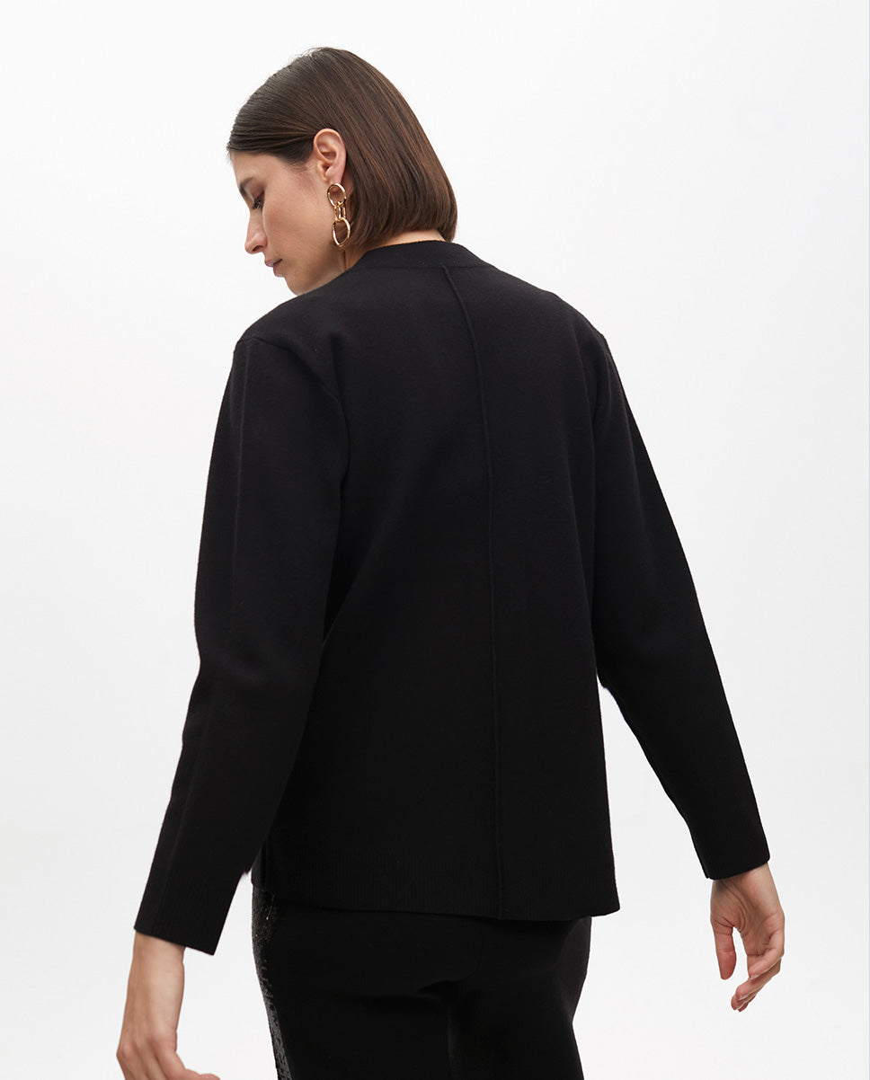 Sequin Detail Knit Cardigan