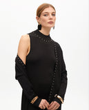 Long Lurex Knit Cardigan