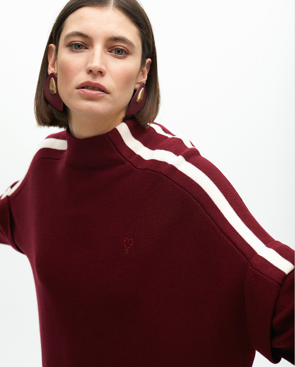 Contrast Sleeve Sweater