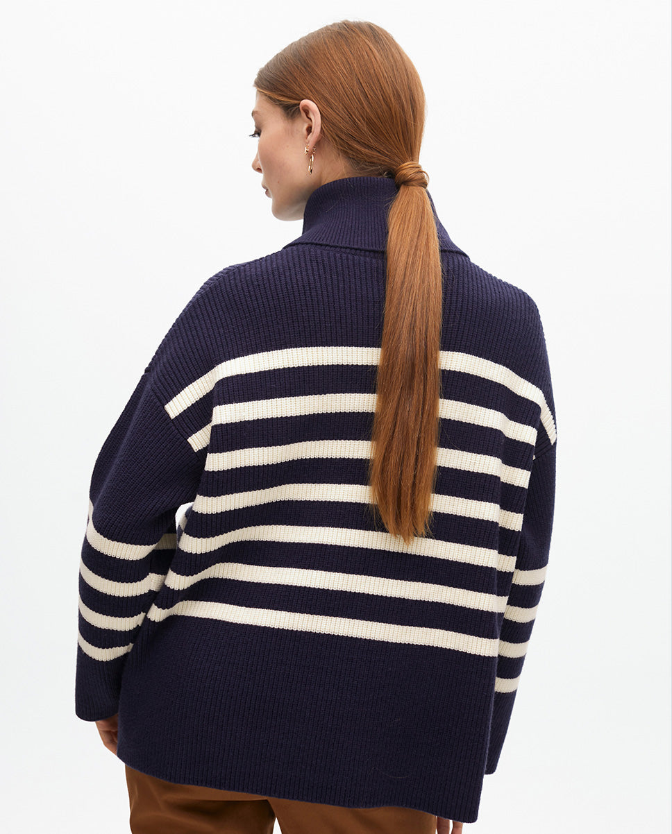 Thick Knit Turtleneck Sweater