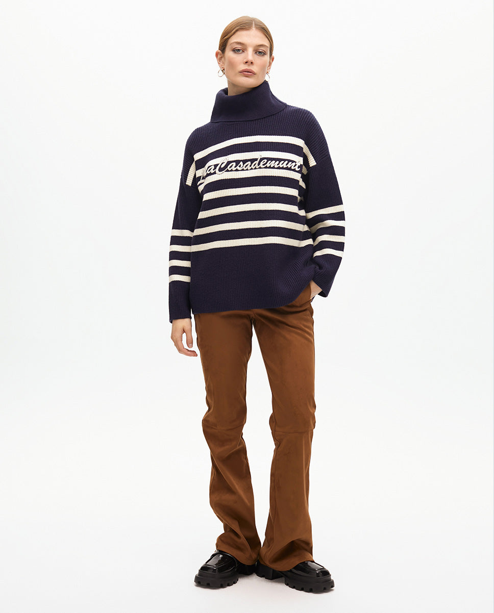 Thick Knit Turtleneck Sweater