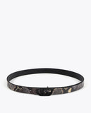 Reversible Animal Print Belt Pack with Interchangeable Buckle