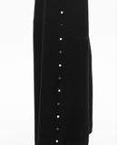 Straight Fit Trousers with Side Studs