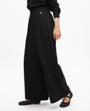 Pinstripe Lamé Pleat Trousers